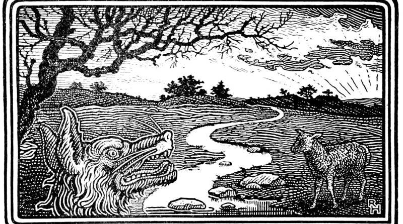 The Wolf and the Lamb aesops fable