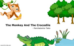 le singe et le crocodile panchatantra