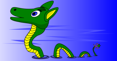 basilisk loch ness illustration clipart