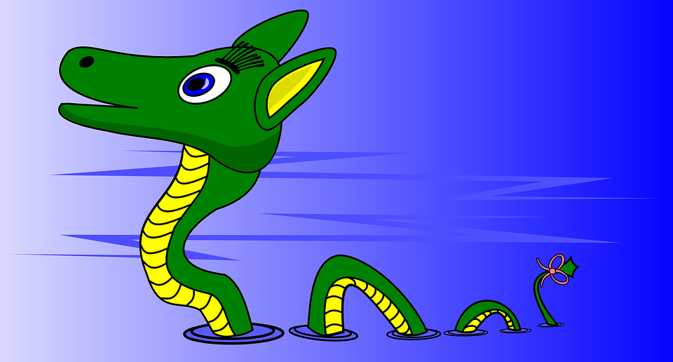 basilisk loch ness illustration clipart