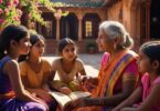 indian folk lore grandmother telling stories to children