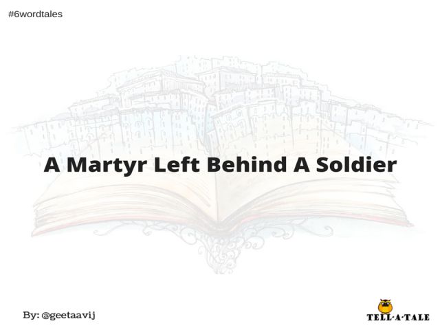 A martyr left behind a soldier