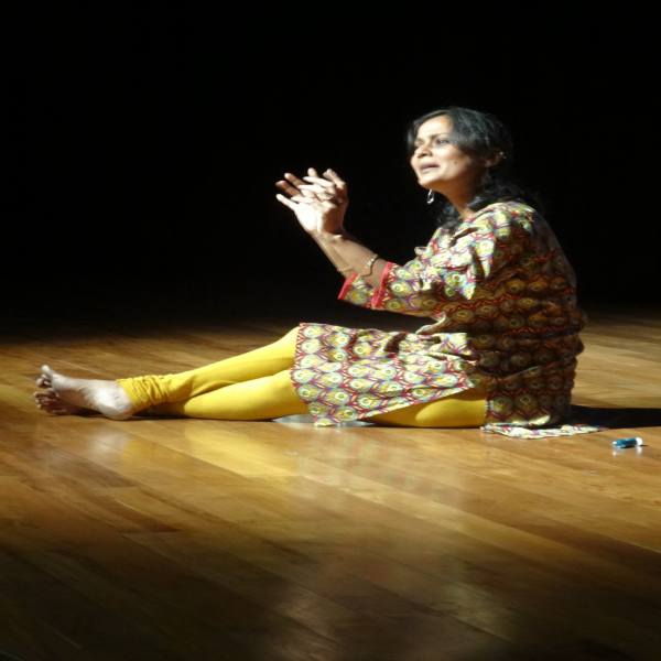 Sowmya Srinivasan in a storytelling session