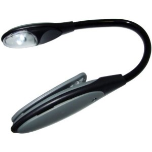 LED clip on book night light