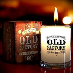 leather soy candles scented