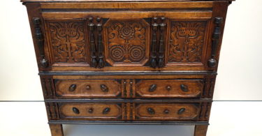 chest with two drawers oakwood