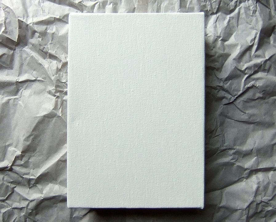 blank canvas white paper