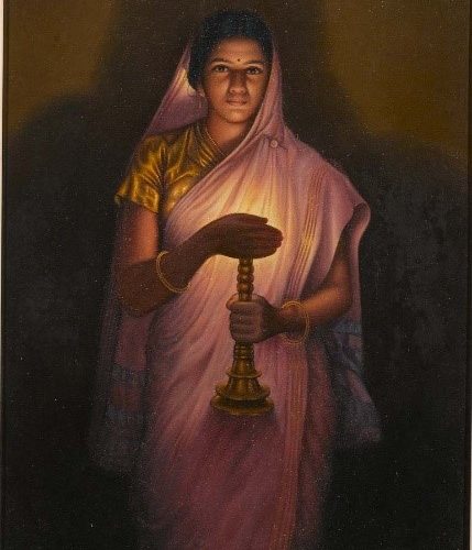 lady with the lamp by SL Haldankar