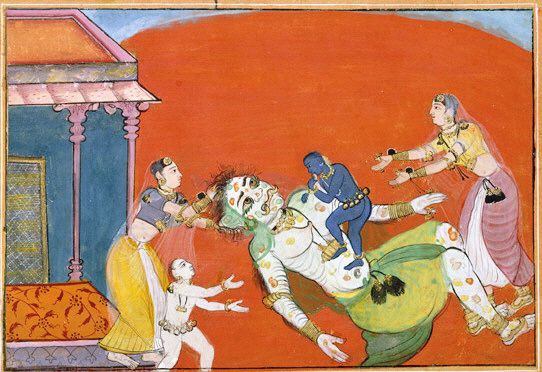 putana being killed by krishna