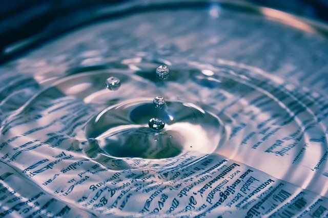 water droplets book